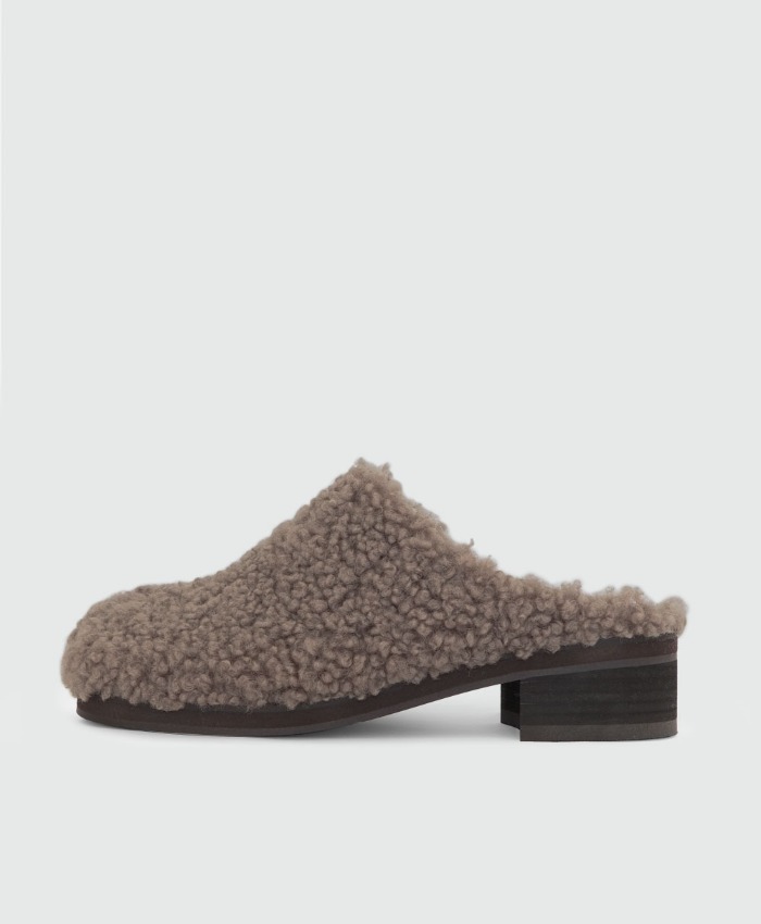 shearling Chubby shoes Bloafer Cocoa